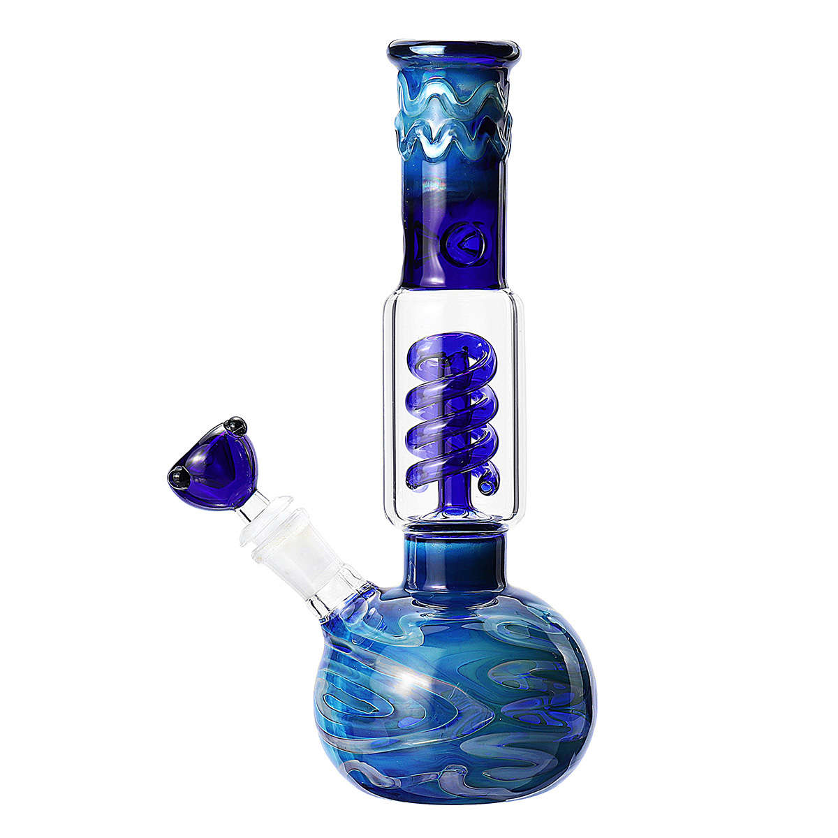 10.7 Inch Glass Bong Bubbler Water Pipe Hookah Beaker Ice Catcher Filter Bon