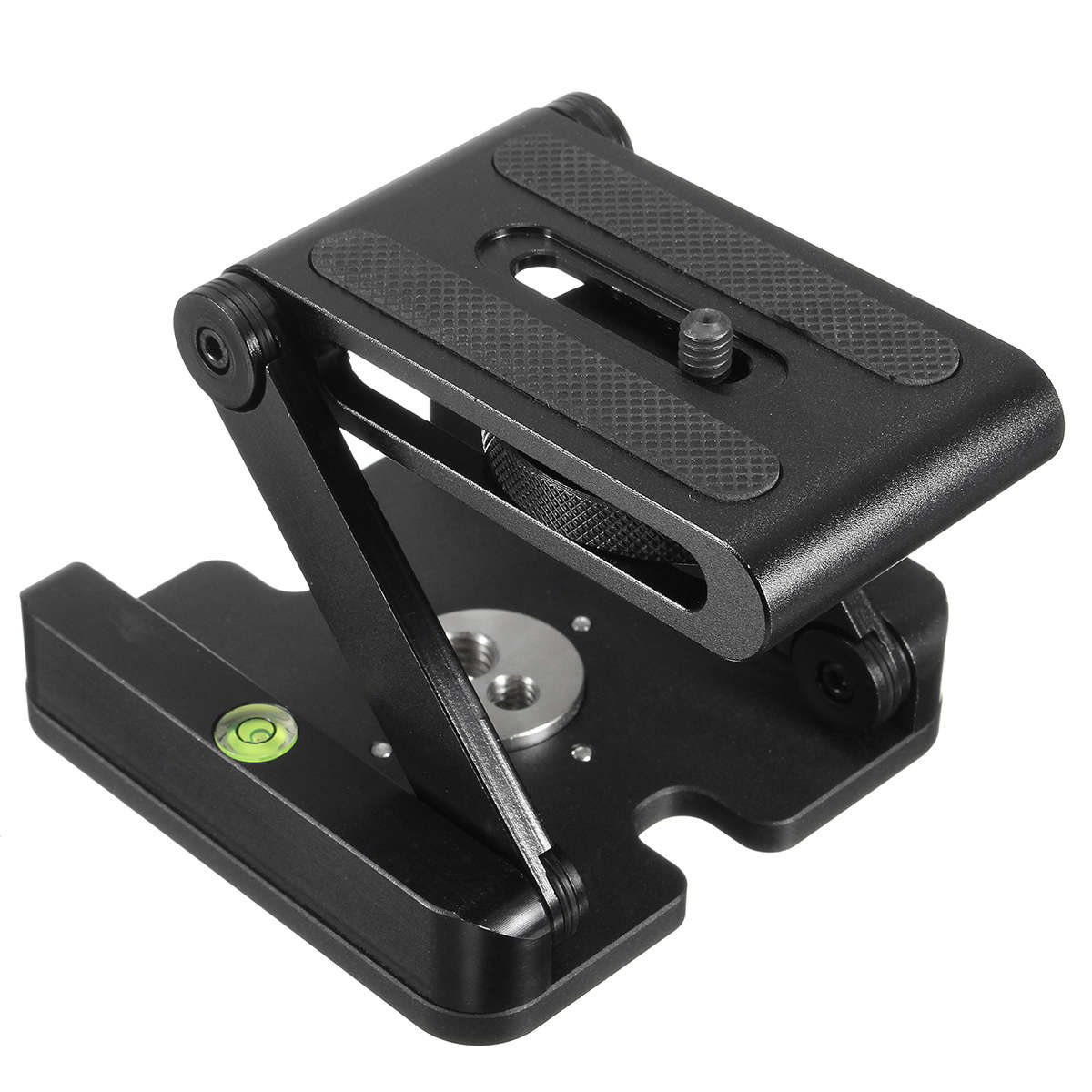 Aluminum Folding Z Pan Release Plate Stand Holder Tripod Flex Tilt Ball Head
