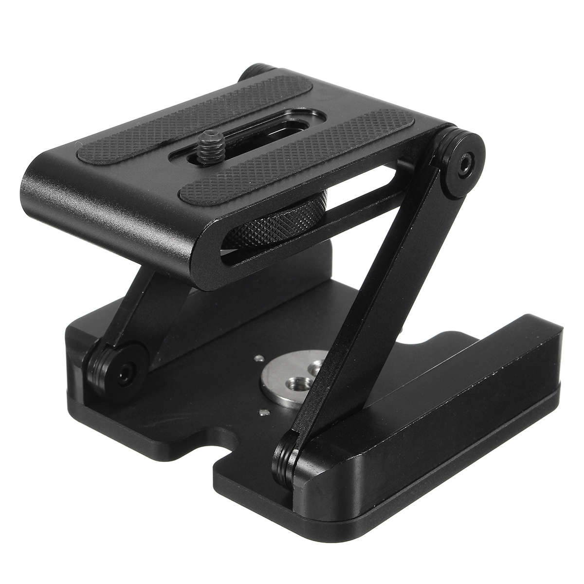 Aluminum Folding Z Pan Release Plate Stand Holder Tripod Flex Tilt Ball Head