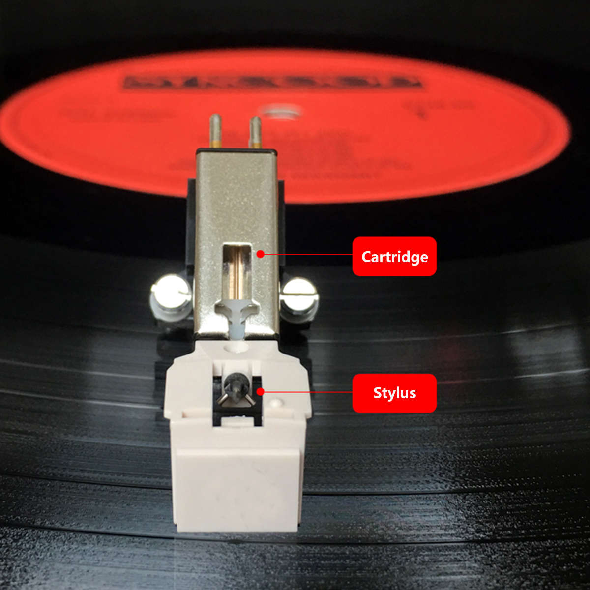Dynamic Magnetic Needle Stylus Turntable Headshell For LP Record Player - 0.01kg
