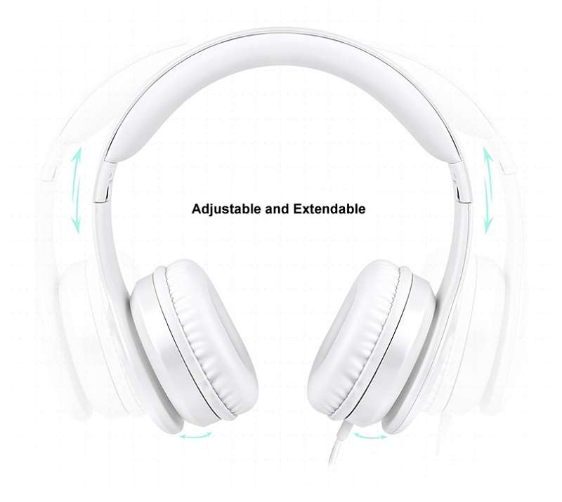 Picun Wired Headphone 3.5mm Stereo HIFI Noise Cancelling Gaming Handsfree Headset Earphone With Mic