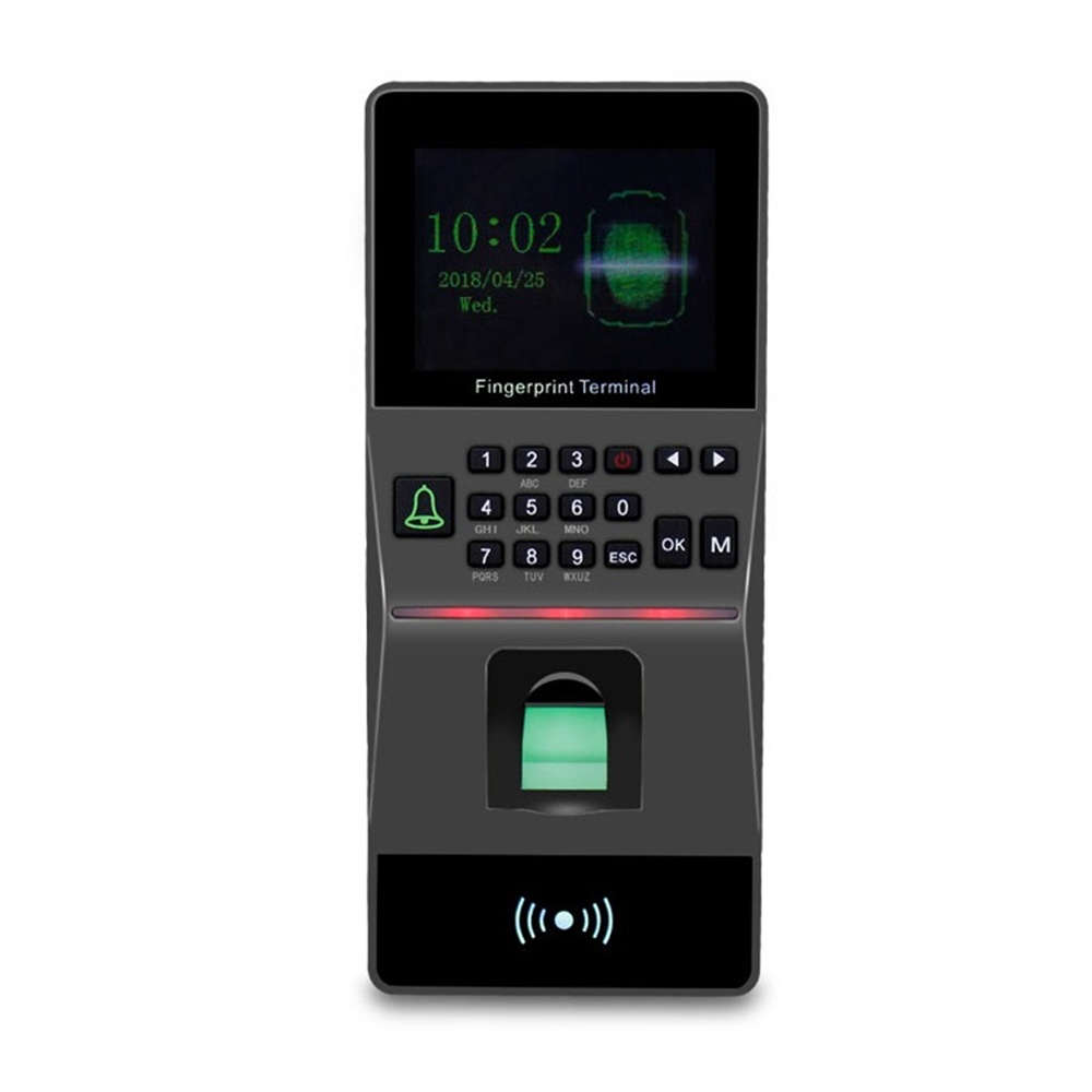 Standalone Biometric Fingerprint Reader USB Access Control Door Lock Time Attendance RFID Password