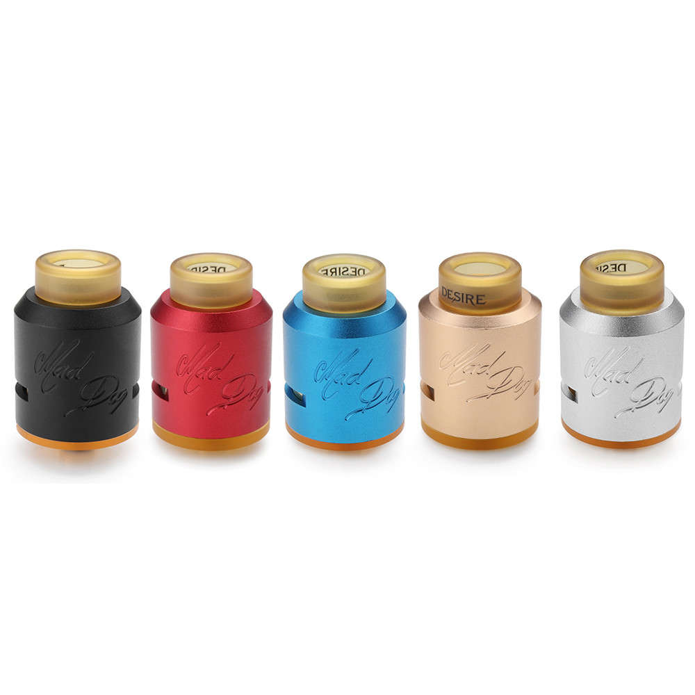 24mm Tank Desire Mad Dog RDA Atomizer Tools Kit Black/Red/Gold/Blue/Silver