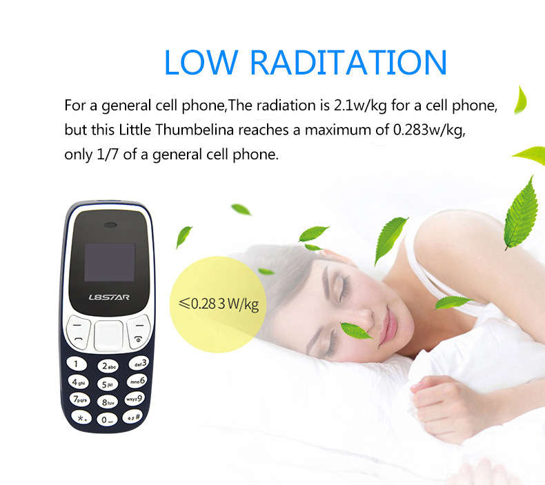 L8Star BM10  0.66'' OLED 350mAh Wireless Bluetooth Dialer Dual SIM Dual Standby Mini Card Phone -