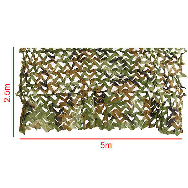 5mx2.5m Camo Camouflage Net For Car Cover Camping Military Hunting Shooting Hide