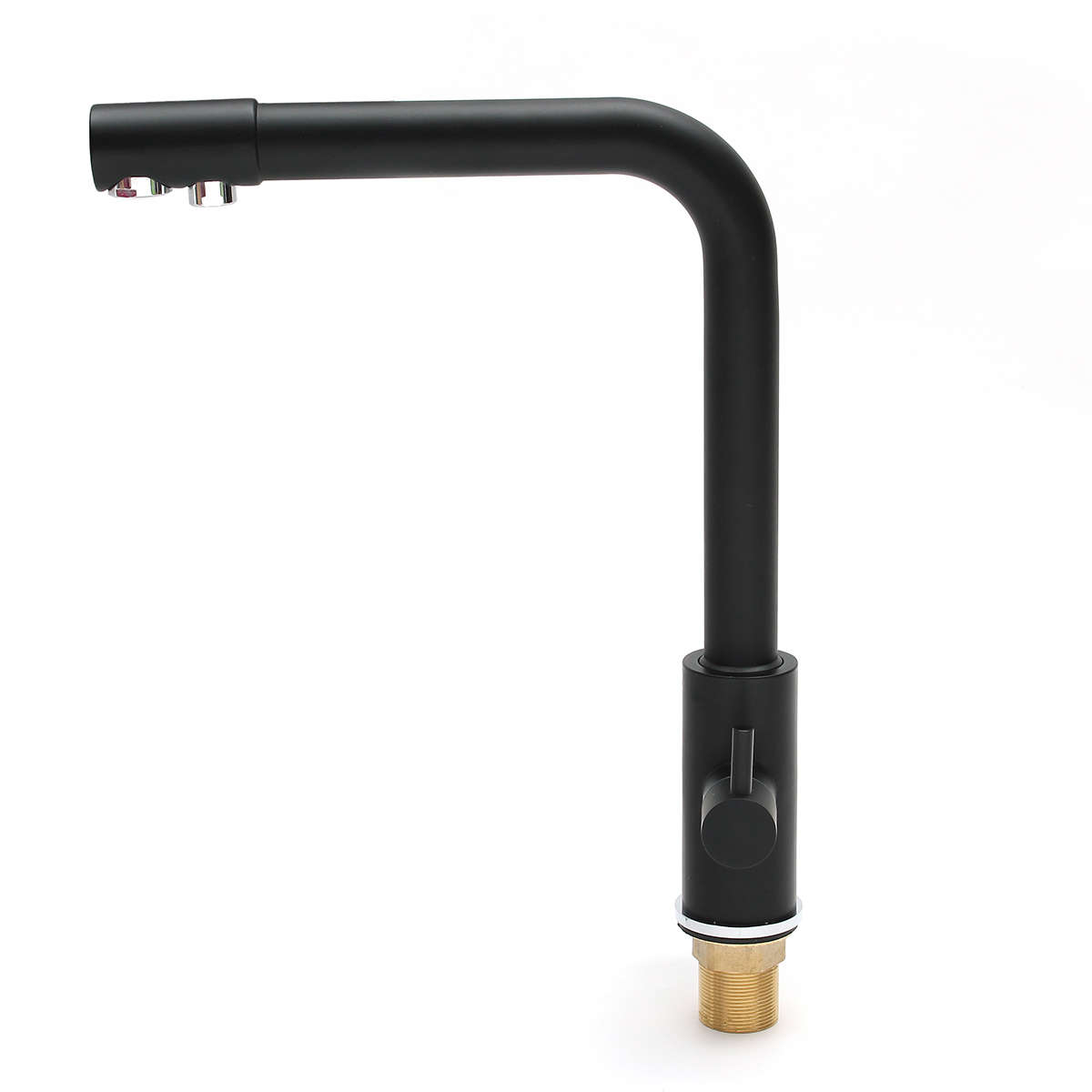 Matt Black Stainless Steel Copper Faucet Mixer Tap 3 Way Pure Filter for Kitchen Bathroom