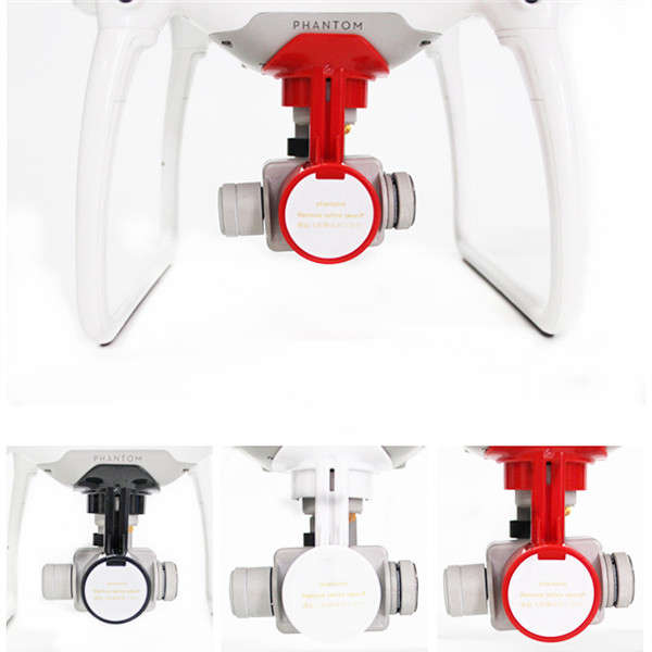 Multicolor PTZ Gimbal Camera Lens Protective Cover Dust Cover For DJI Phantom 4 (COLOR: WHITE)