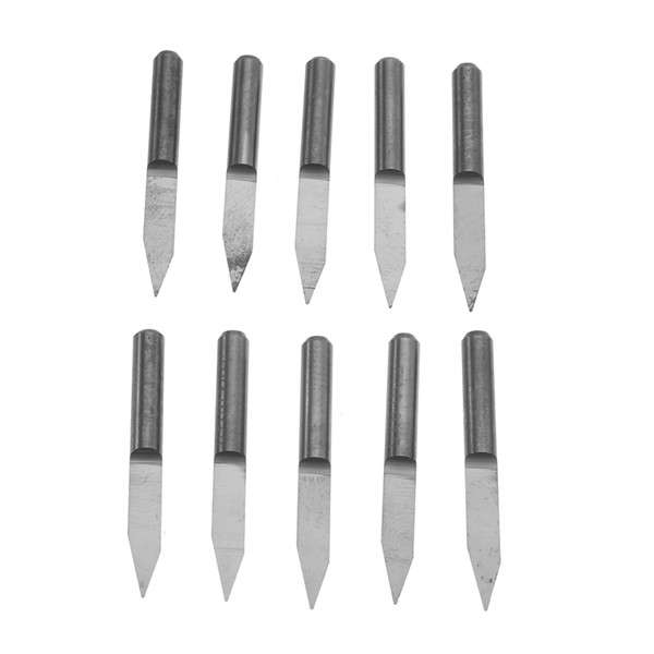 10pcs 3.175mm Shank 30 Degree Cutter 0.3mm V-shape Carbide PCB Engrav