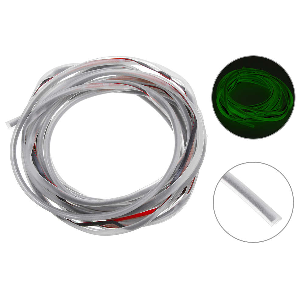 5m Luminous Car Door Edge Protector Bumper Strip Anti Collision Scratch Guard Rubber