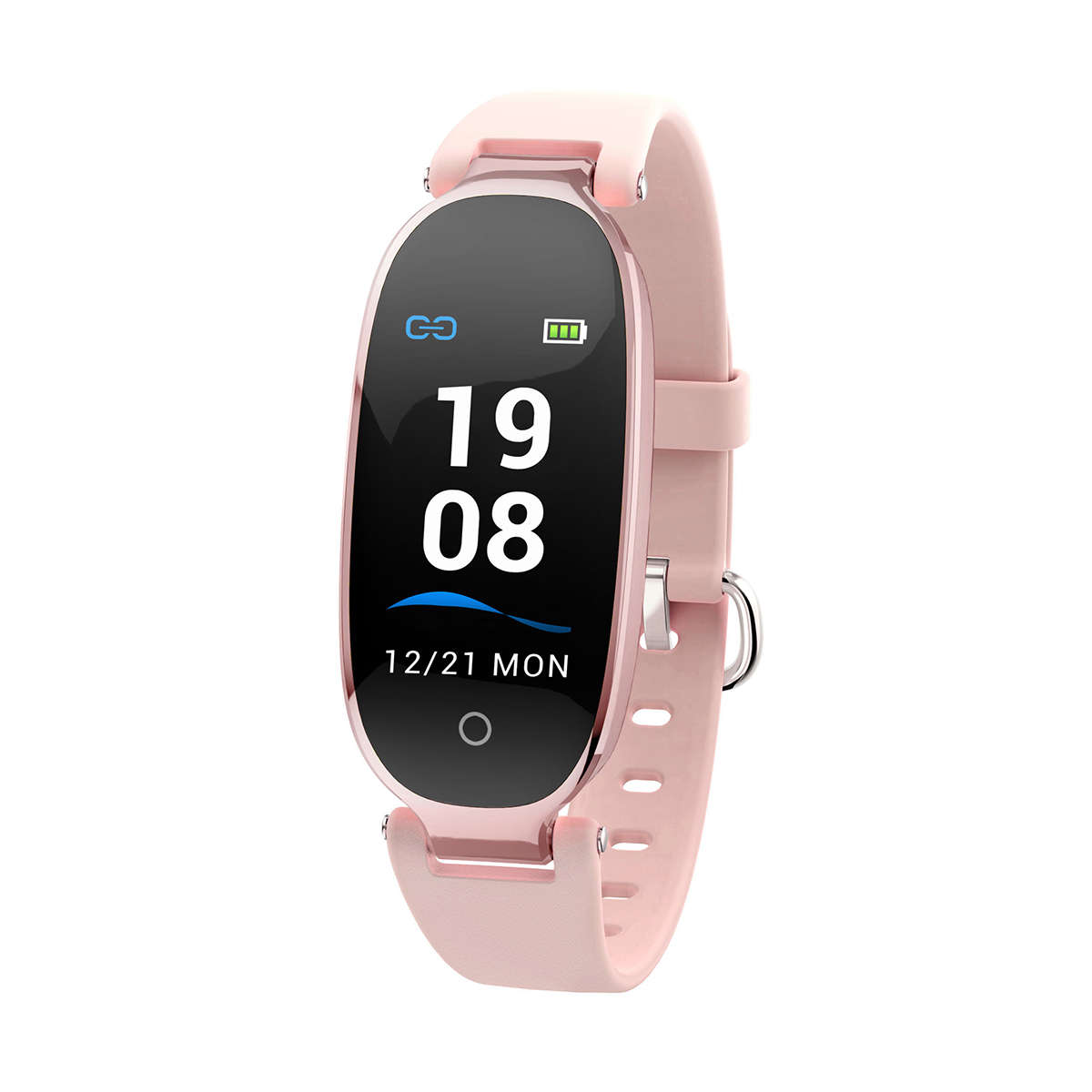Bakeey S3 Women 24h Dynamic Heart Rate Sleep Monitor Sports Fitness Music Control IP6... (NO.: NO.2)
