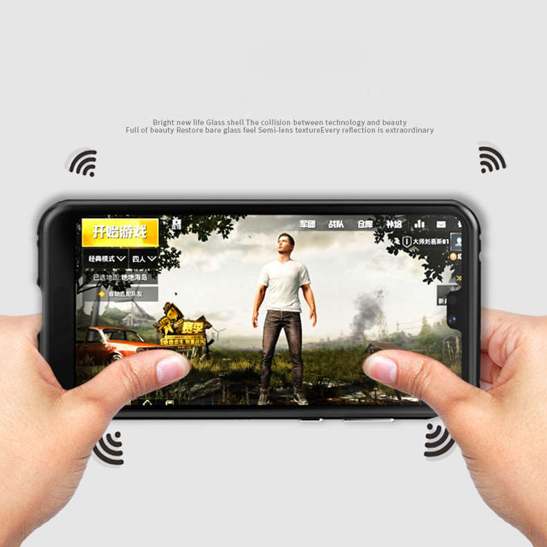 Bakeey 360 Magnetic Adsorption Metal Tempered Glass Protective Case for Huawei P20/P20 Lite/P20 Pro