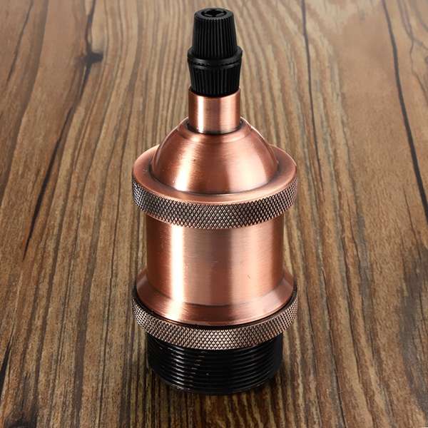 E27 Retro Vintage Antique Edison DIY Copper Lamp Light Bulb Holder Socket (COLOR: ROSECOPPER)
