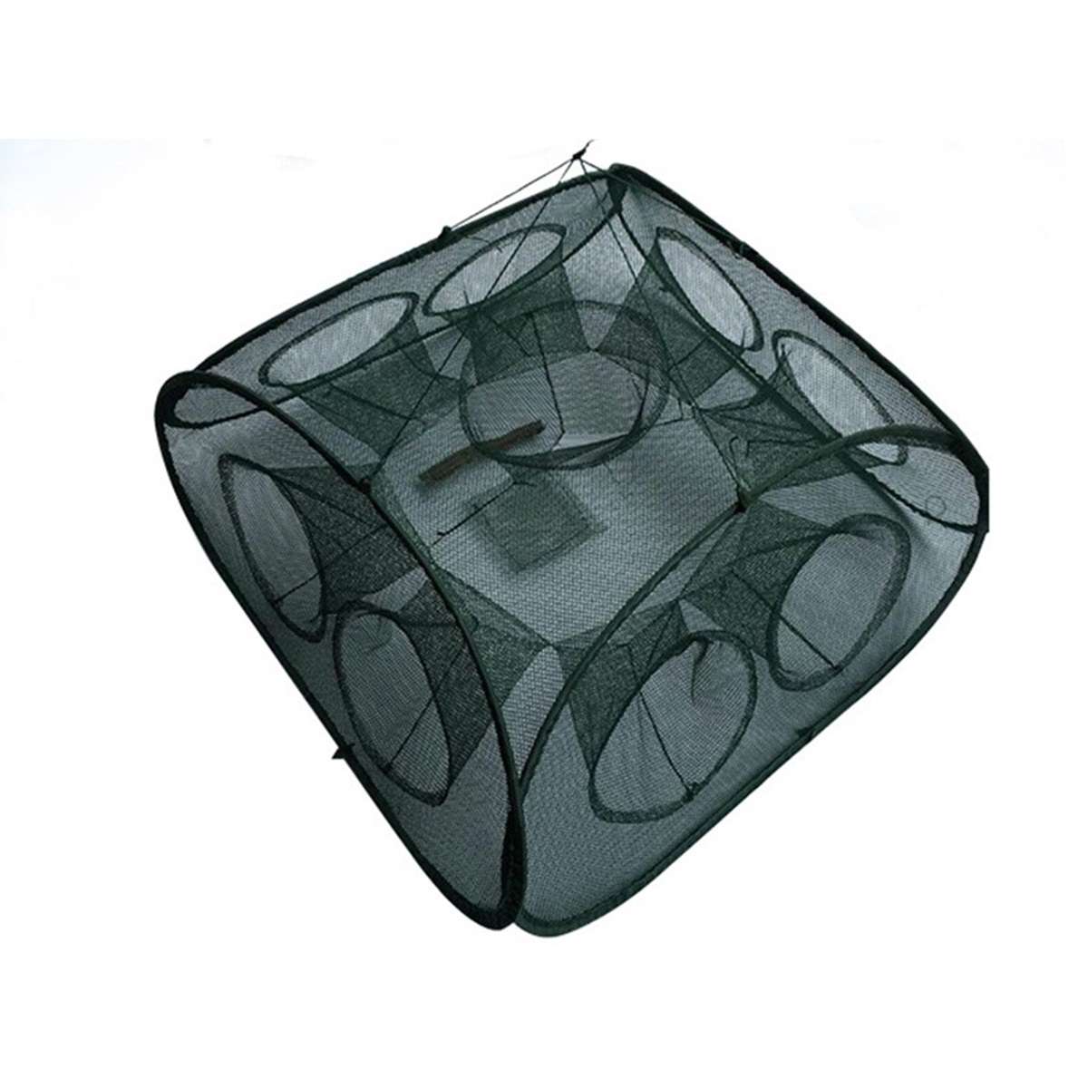 Folding Portable Automatic Fishing Net Minnow Shrimp Crab Baits Cast Mesh Trap