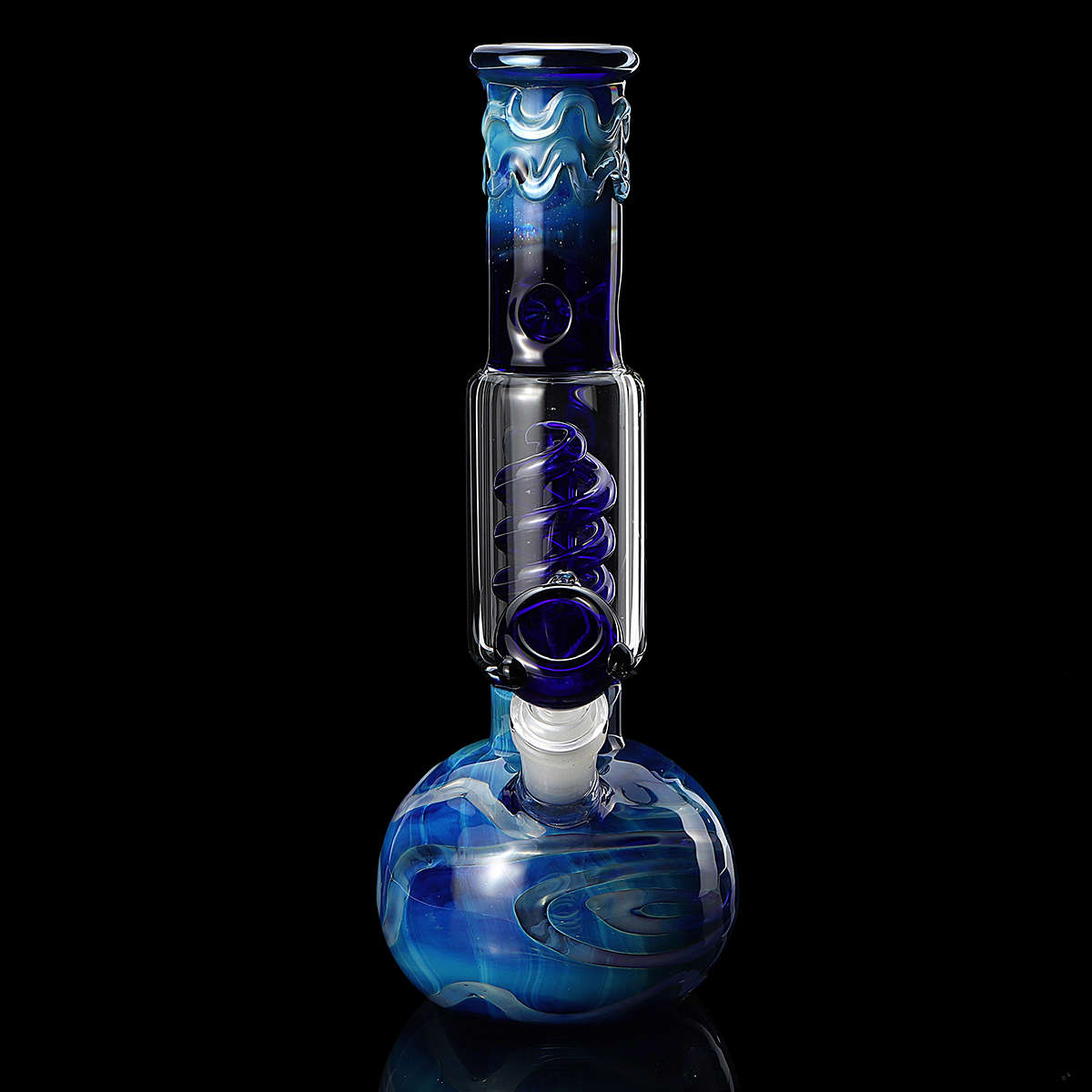 10.7 Inch Glass Bong Bubbler Water Pipe Hookah Beaker Ice Catcher Filter Bon