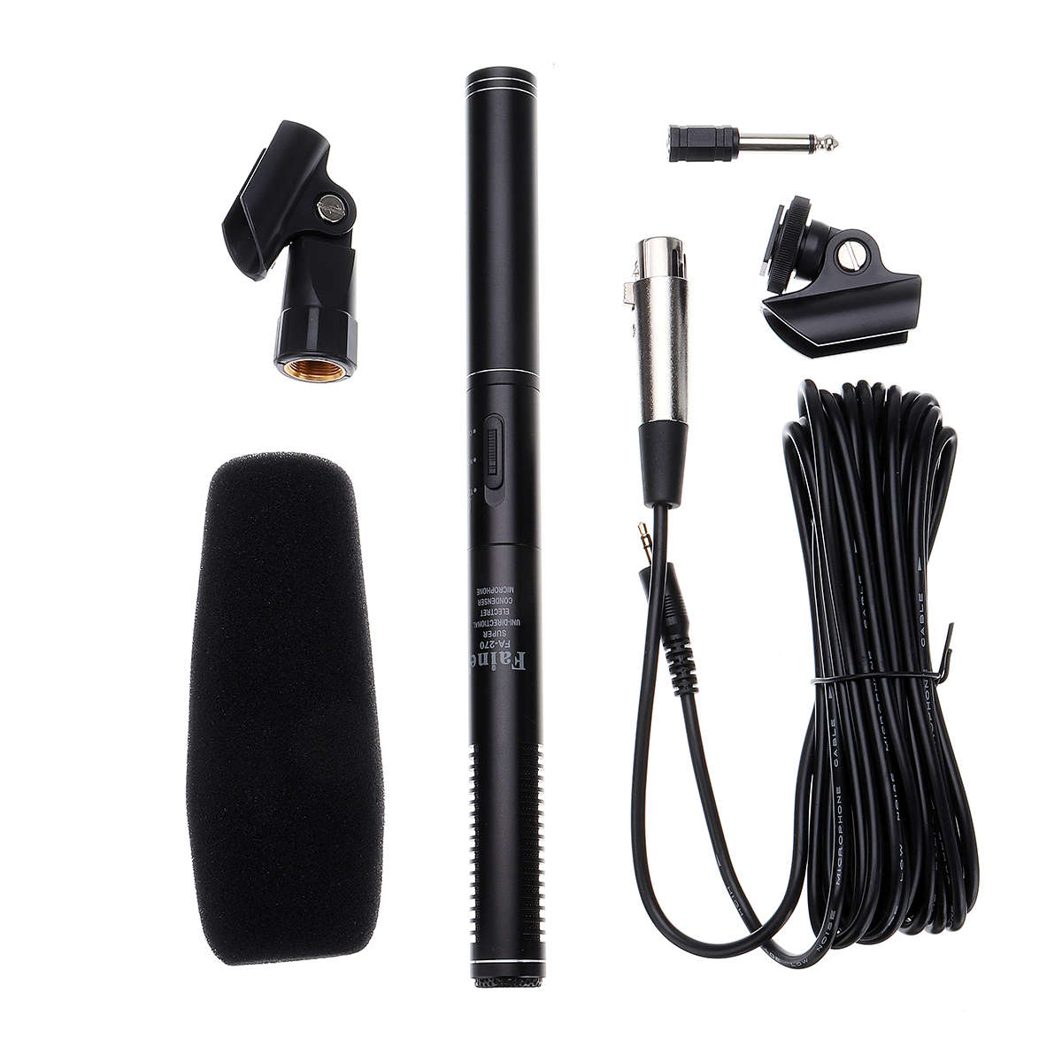 Faine FA-270 27CM On Camera Recording Shotgun Rode Microphone for Interview Video Taking
