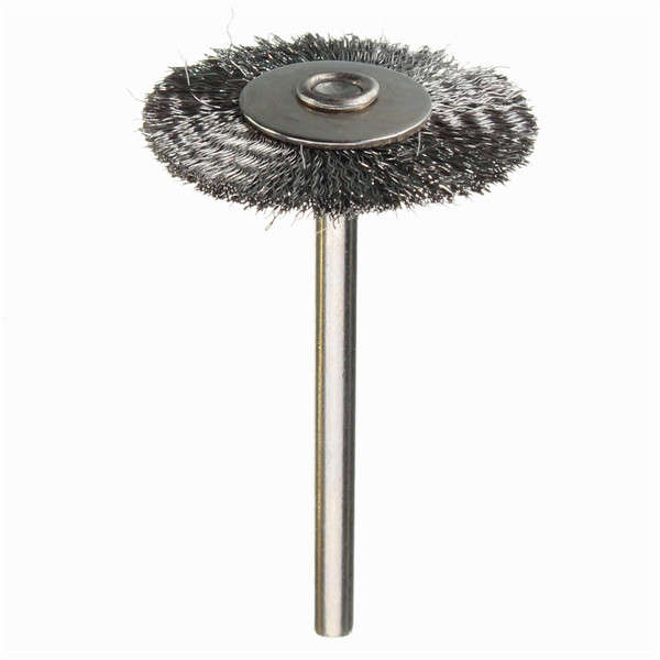 36pcs 3.175mm Shank Copper Steel Wire Polishing Wheel Brush for Dremel