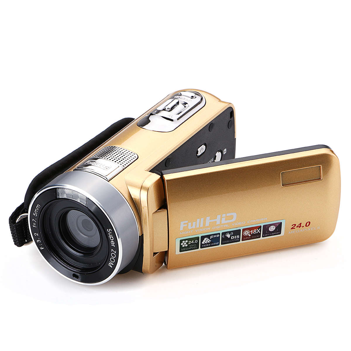 HD 1080P 24MP 18X Zoom 3.0 Inch LCD Digital Video Recorder IR Night Version DV Camera Camcorder DVR