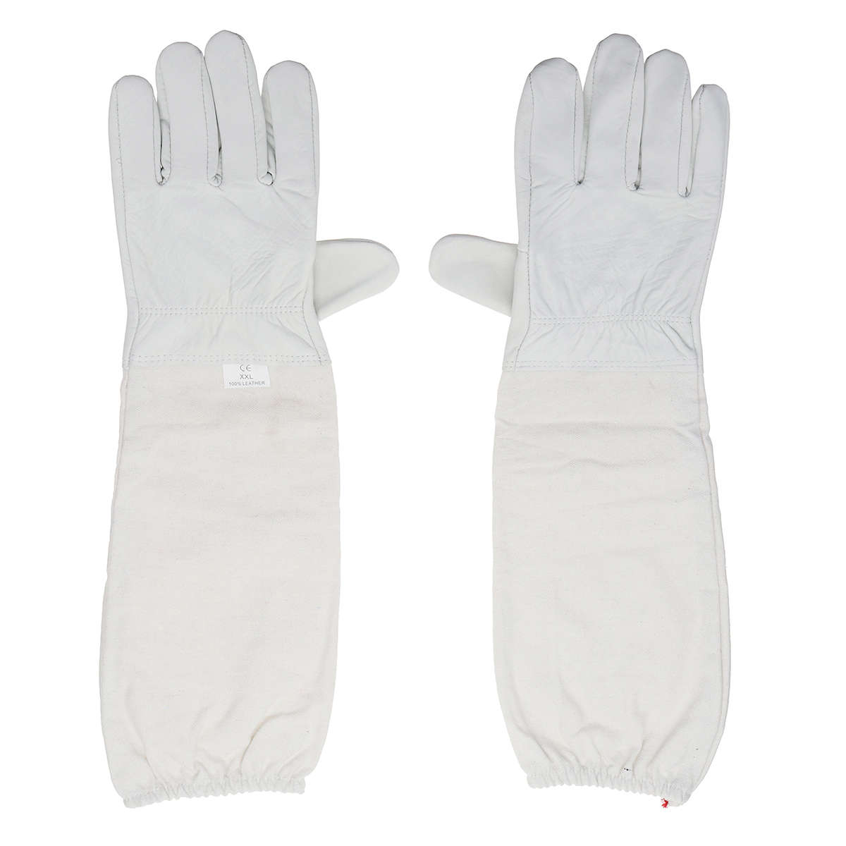 4Pcs Safe Bee-Proof BeeKeeping Veil Hat Suit Work Gloves Bee Hive Brush J Hook Tool