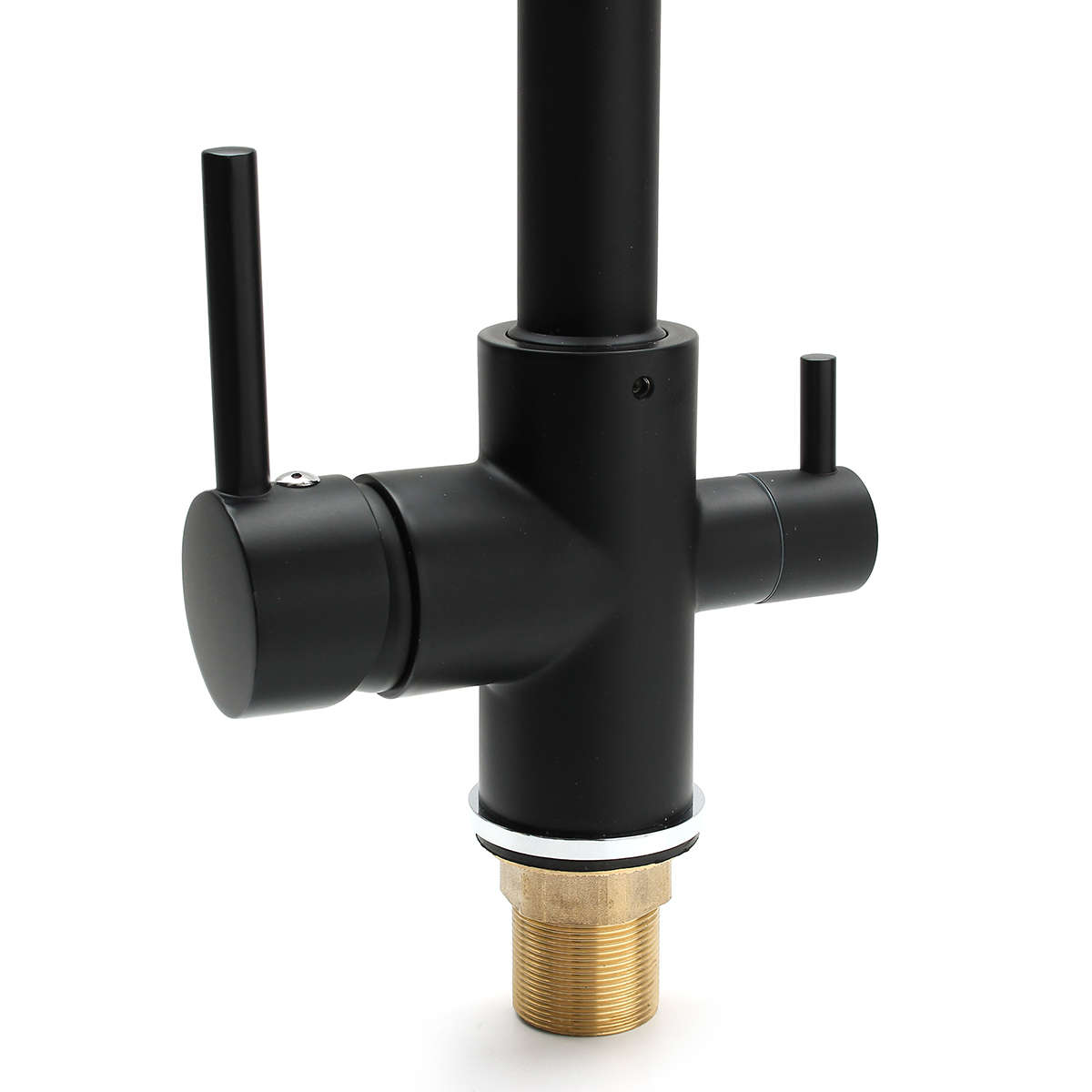 Matt Black Stainless Steel Copper Faucet Mixer Tap 3 Way Pure Filter for Kitchen Bathroom