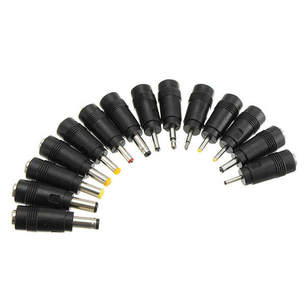 37Pcs Universal AC DC Jack Charger Connector Plug AC DC Power Adapter with Cable