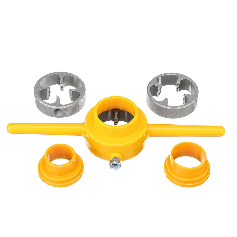 6pcs NPT Die Set PVC Thread Tool Maker 1/2 3/4 1 Inch PVC Pipe Threader Screw Die