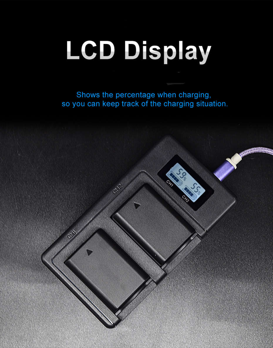 Palo LP-E6-C USB Rechargeable Battery Charger Mobile Phone Power Bank for Canon LP-E6 - 0.11kg