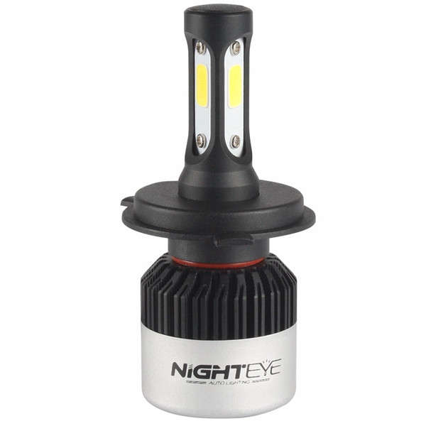 LED Headlight  Nighteye COB LED Car Headlights 9005 9006 H4 H7 H11 Bulbs Lamps 72W 9000LM 6500K