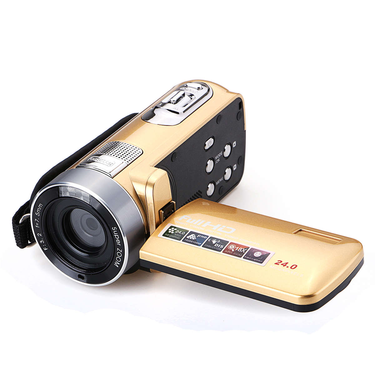 HD 1080P 24MP 18X Zoom 3.0 Inch LCD Digital Video Recorder IR Night Version DV Camera Camcorder DVR
