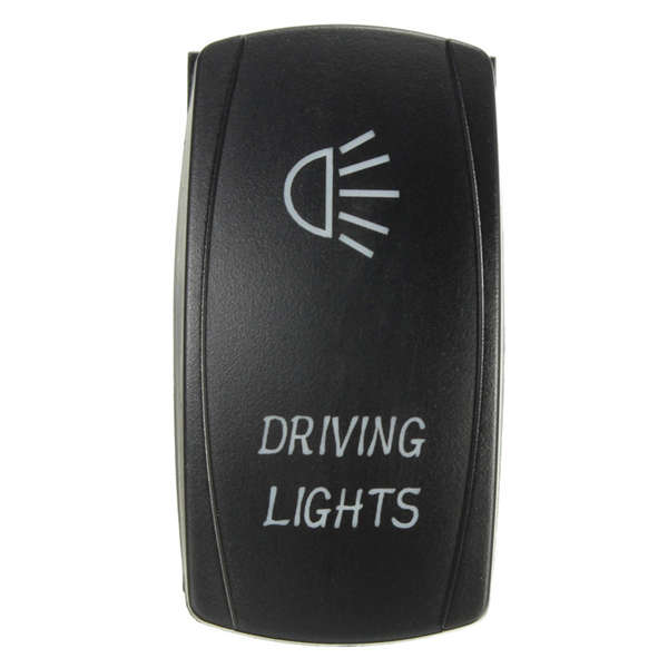 5 Pin Waterproof 12V 24V 20A Bar Rocker Toggle Switch Blue LED Light Car Boat (STYLE: 7)