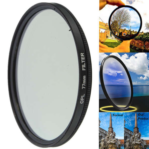 52mm-77mm Digital CPL Circular Polarizer Polarizing Lens Filter CPL Polarizer for Canon