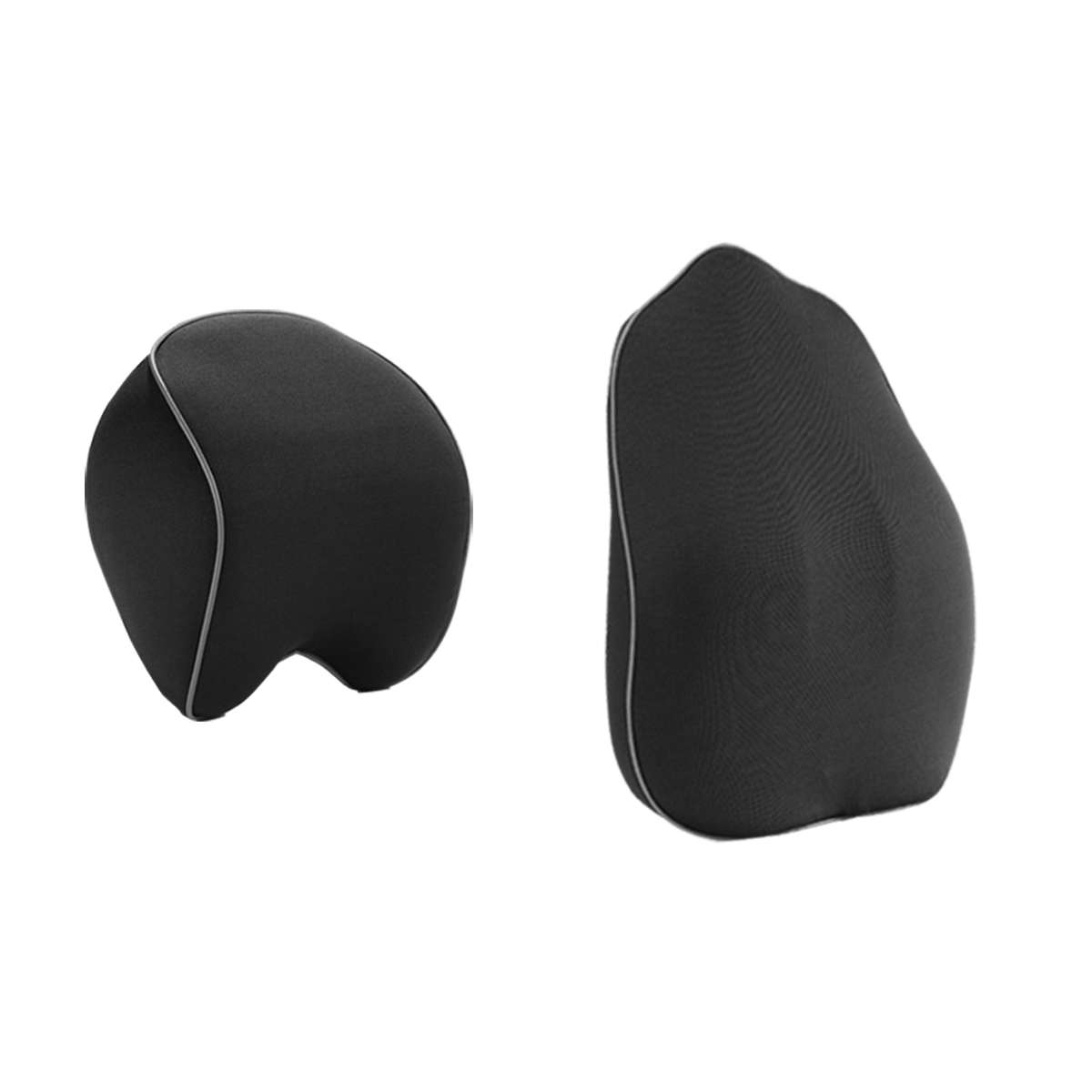 ar Seat Headrest Pillow Space Memory Foam Neck Lumbar Waist Back Suppo