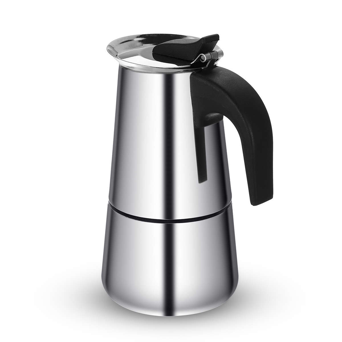 100/200/300/450ML Stainless Steel Moka Espresso Maker Pot Filter Coffee Cook