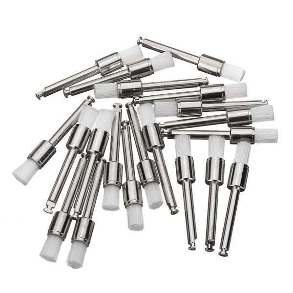 200pcs Nylon Latch Flat Head Polishing Brushes Set White and Colorful Cleaning Brushes Kit