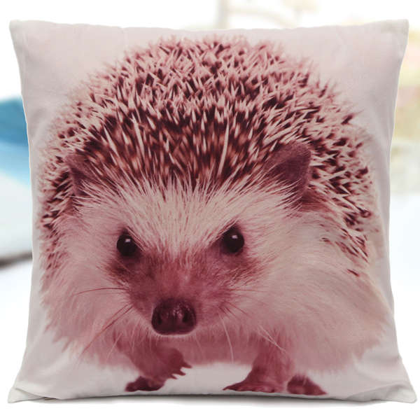 Vivid 3D Animal Short Plush Throw Pillow Case Home Sofa Car Cushion Cover (PATTERN: 06)
