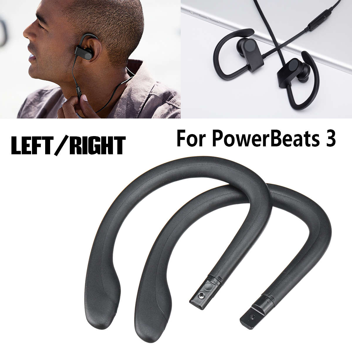 1Pcs In-Ear Headphone Single Ear Hook Part Beats By Dre For PowerBeats 3 Wireless Bluetooth Earphone