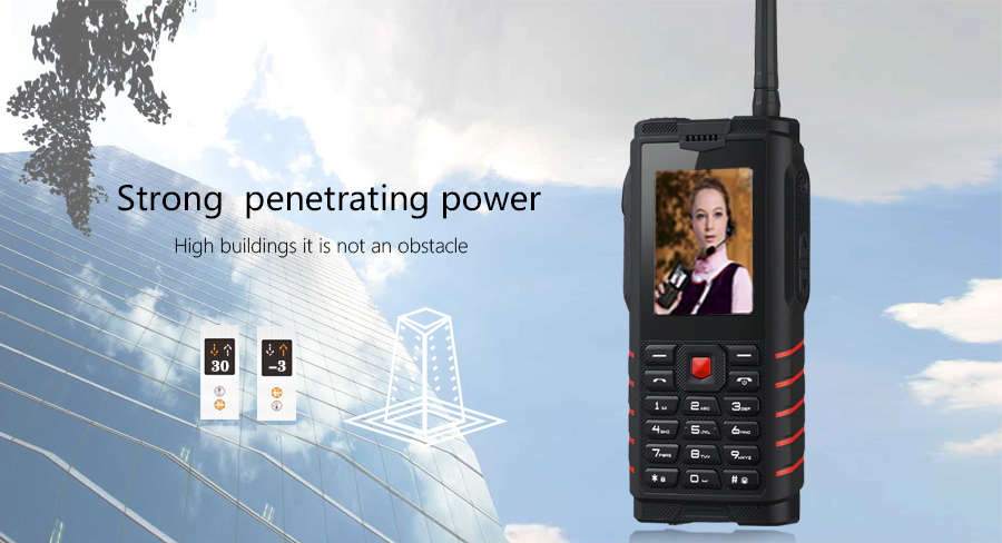 ioutdoor T2 IP68 Waterproof 2.4'' 4500mAh UHF Walkie Talkie Bluetooth Dual SIM Card Feature Phone -