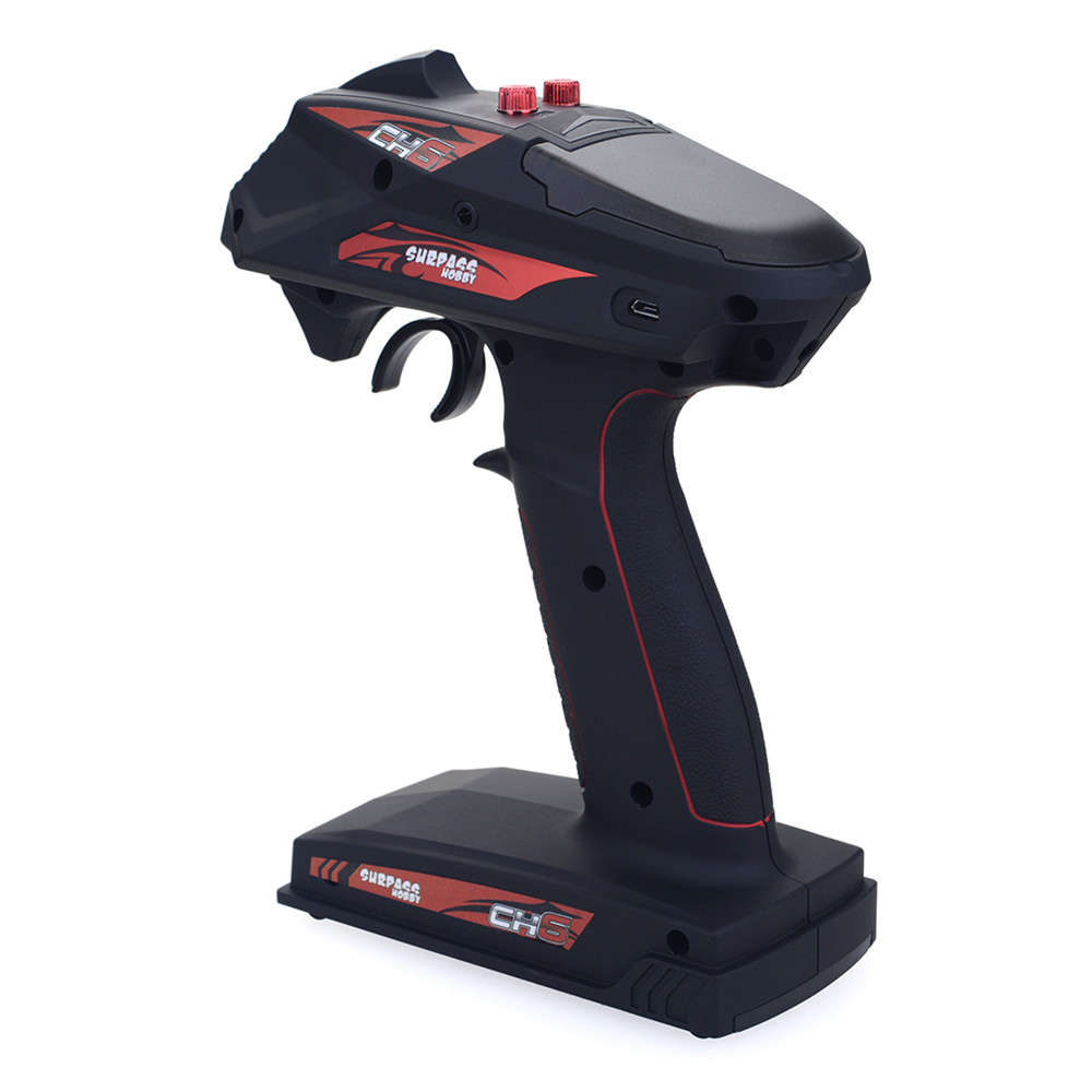 Surpass Hobby CH6 2.4G 4CH Super Response Transmitter Remote Control With Receiver For RC Car Boat