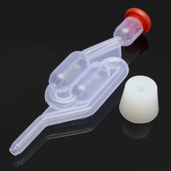 Plastic Brewed Check Valve Isolated Air Fermentation with Rubber Stopper