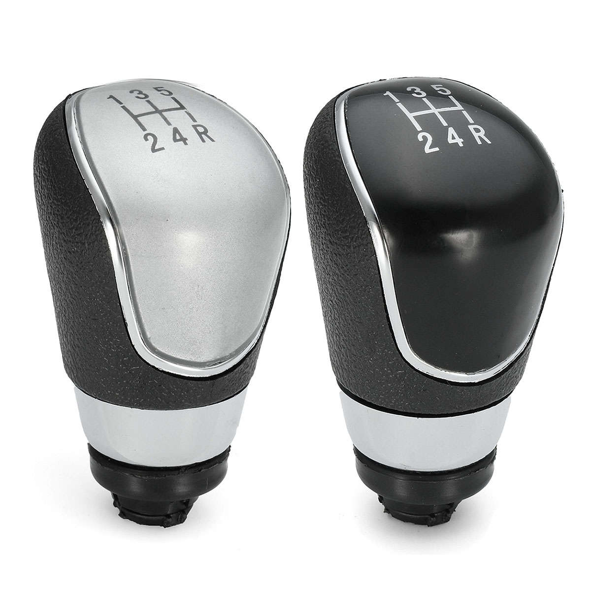 Replacement 5 Speed Gear Shift Knob For Ford Focus MK3 Fiesta MK7 C-max Mondeo (COLOR: CHROME)