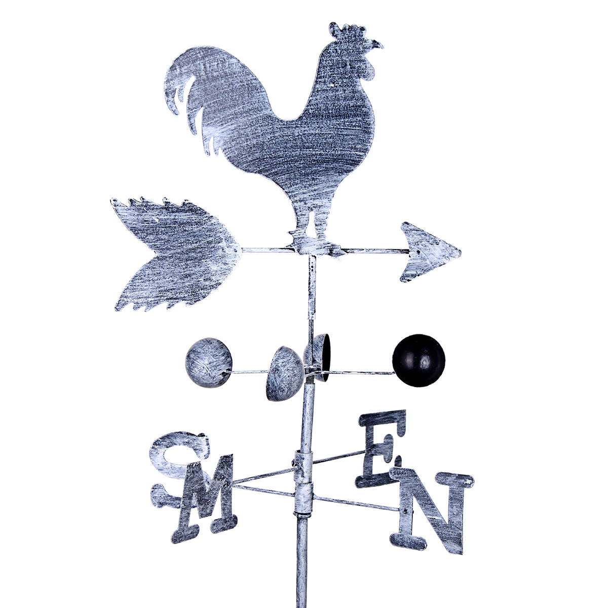 150cm Vintage Rooster Weather Vane Wind Speed Spinner Direction Garden Ornament Decorations