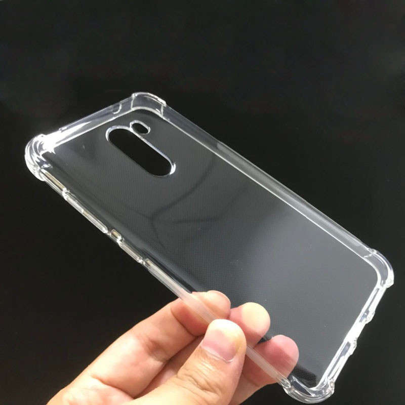 Bakeey Four-corner Shockproof Transparent Soft Back Cover Protective Case for Xiaomi Pocophone F1