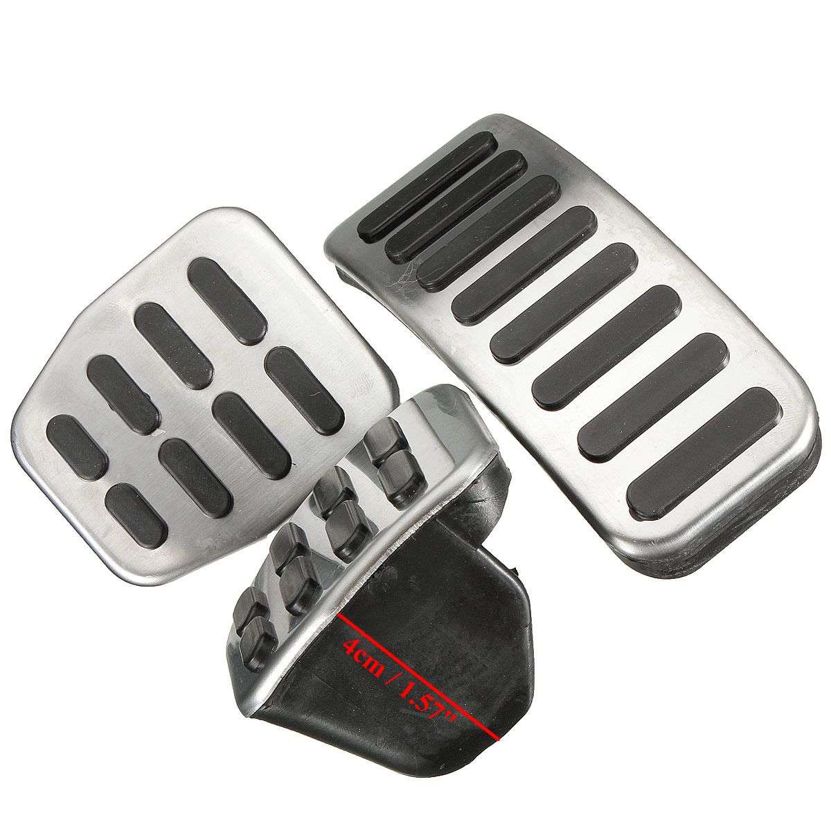 VW Polo Stainless Steel MT Pedal Pads For VW Polo Jetta MK4 Bora Lavida Golf MK4 Fabia