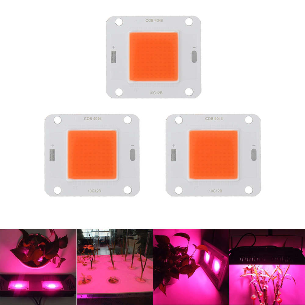 LUSTREON 20W 30W 50W Full Spectrum 380-840NM COB Plant Grow Light LED Chip DC30-40V (WATT: 50W)