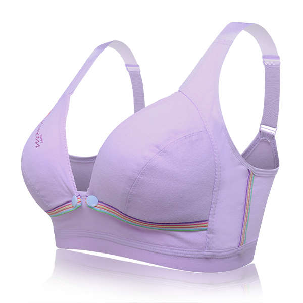 Soft Comfy Adjustable Nursing Bras (COLOR: PURPLE | SIZE: L)