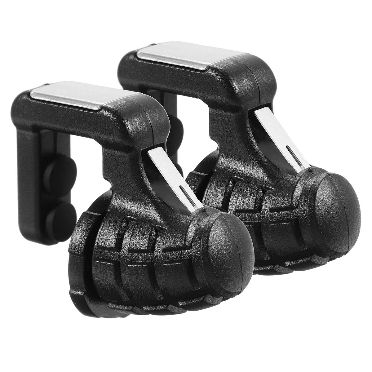 Six Finger Aiming Fire Trigger Button Controller Assist Tool For PUBG Mobile Game (COLOR: BLACK)