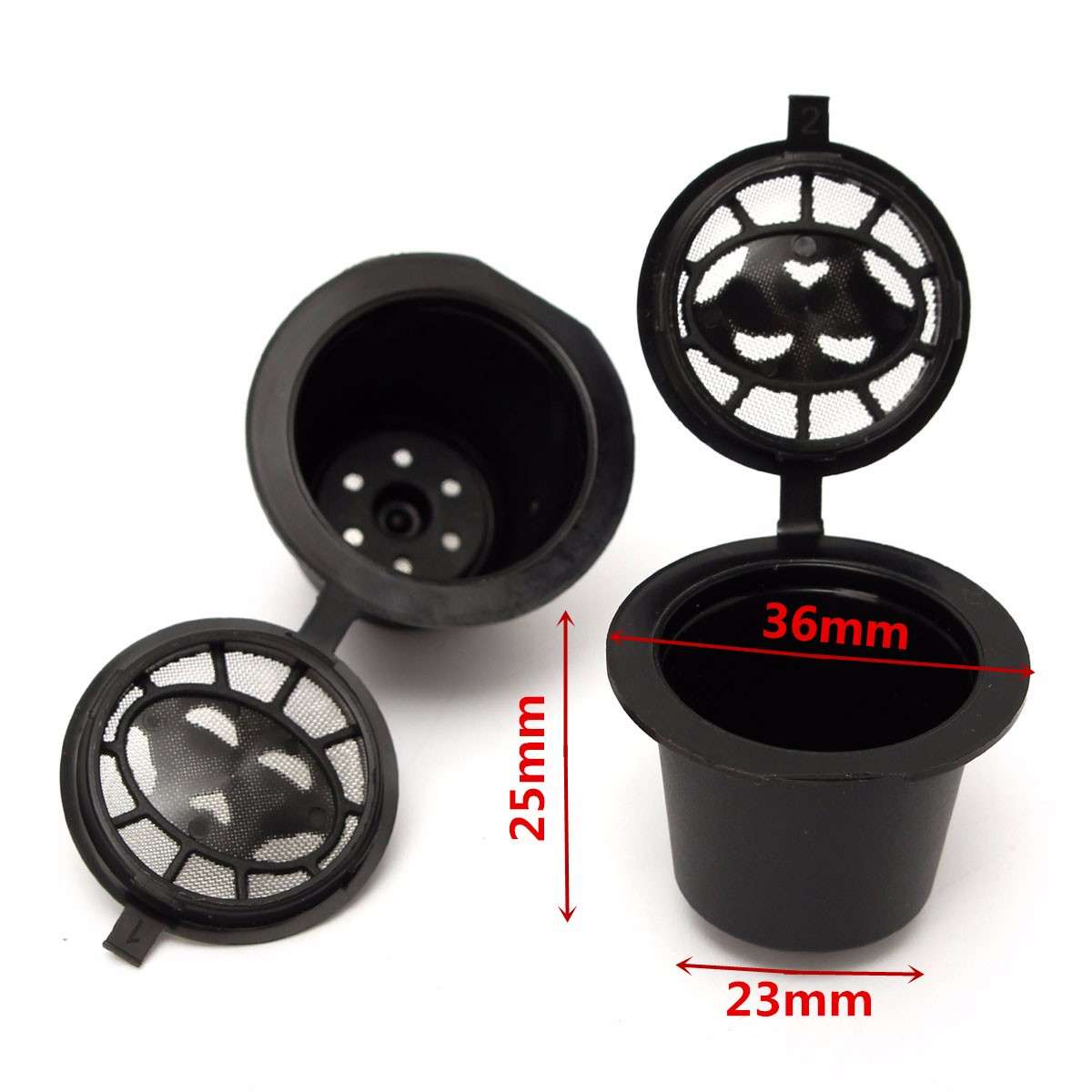 8Pcs Set Refillable Reusable Coffee Capsules Pod Reusable Refilling Filter for Nespresso Machine