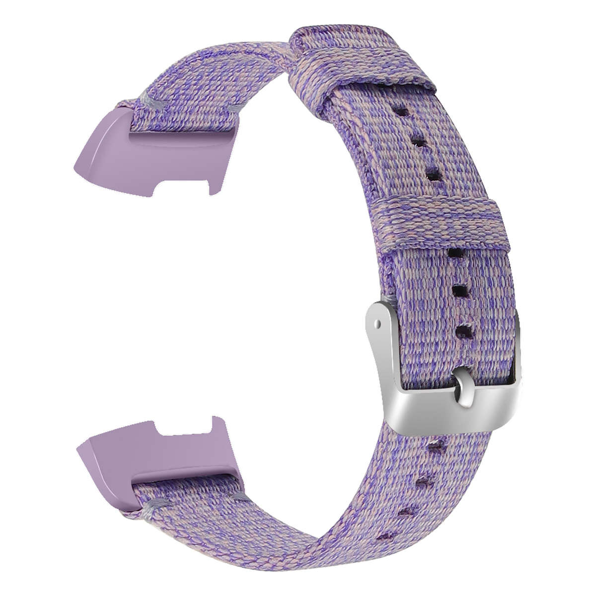 Nylon Woven Fabric Strap Replacement Watch Band for Fitbit Charge 3  (COLOR: PURPLE)