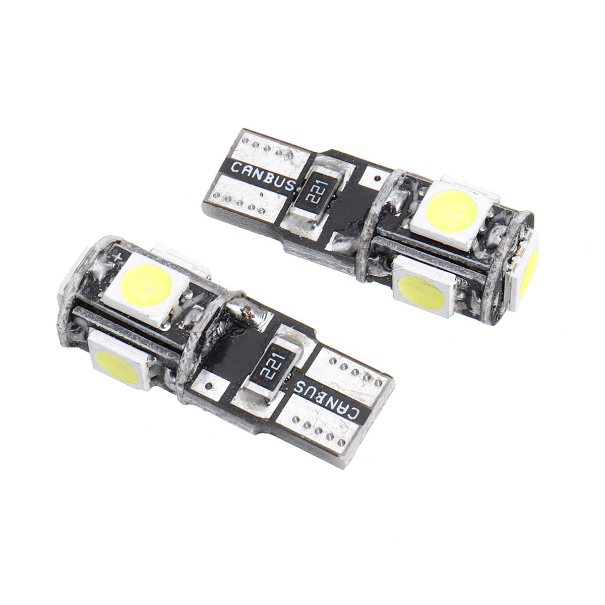 T10 T5 White Car Interior LED Lamp Replacement Bulb Reading Dome Lights for