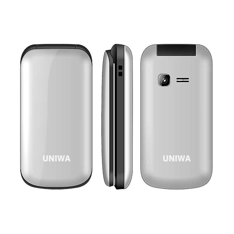 UNIWA X18 1.77 Inch 800mAh 0.08MP Rear Camera FM Bluetooth Dual SIM Dual Standby ... (COLOR: SILVER)