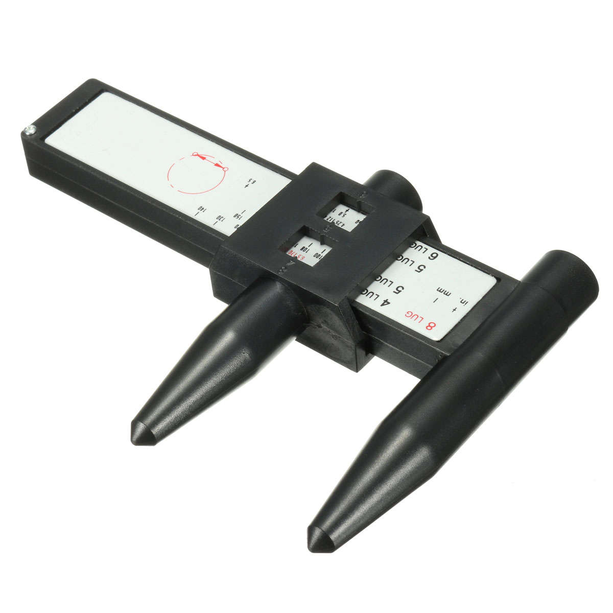 8 Lug Wheel Bolt Pattern Gauge Tool Quick Measuring Measurement Black